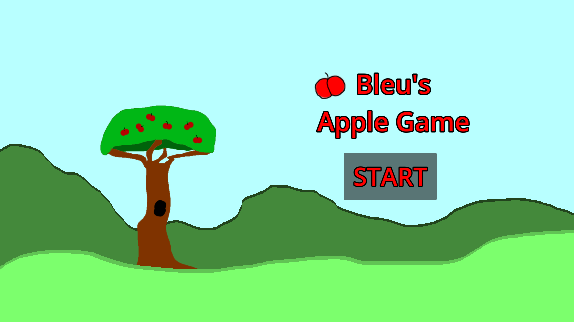Bleu's Apple Game Menu